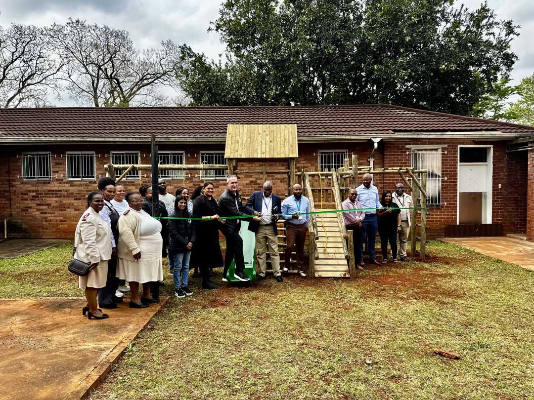 Liberty Midlands Mall celebrated its 23rd birthday by giving back to the community donating a new play gym to the childrens ward at Townhill Hospital