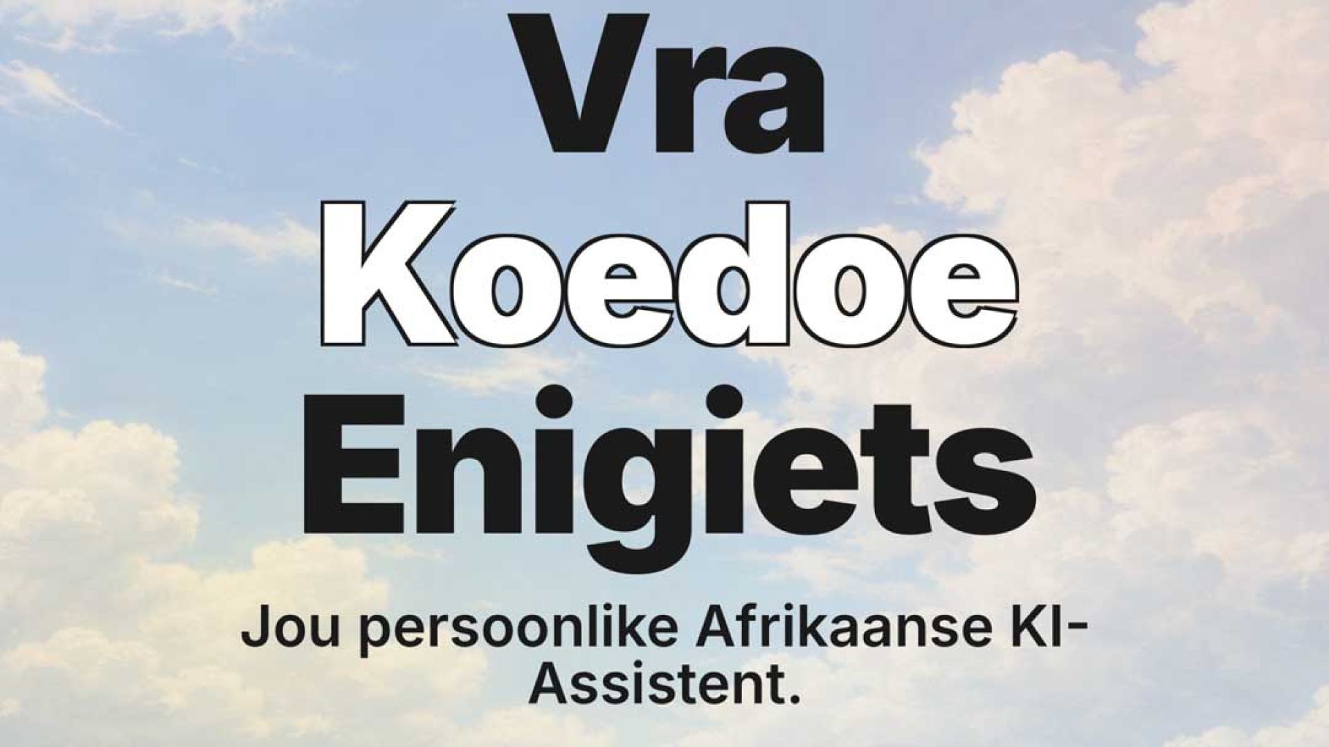 Koedoe Afrikaans AI App